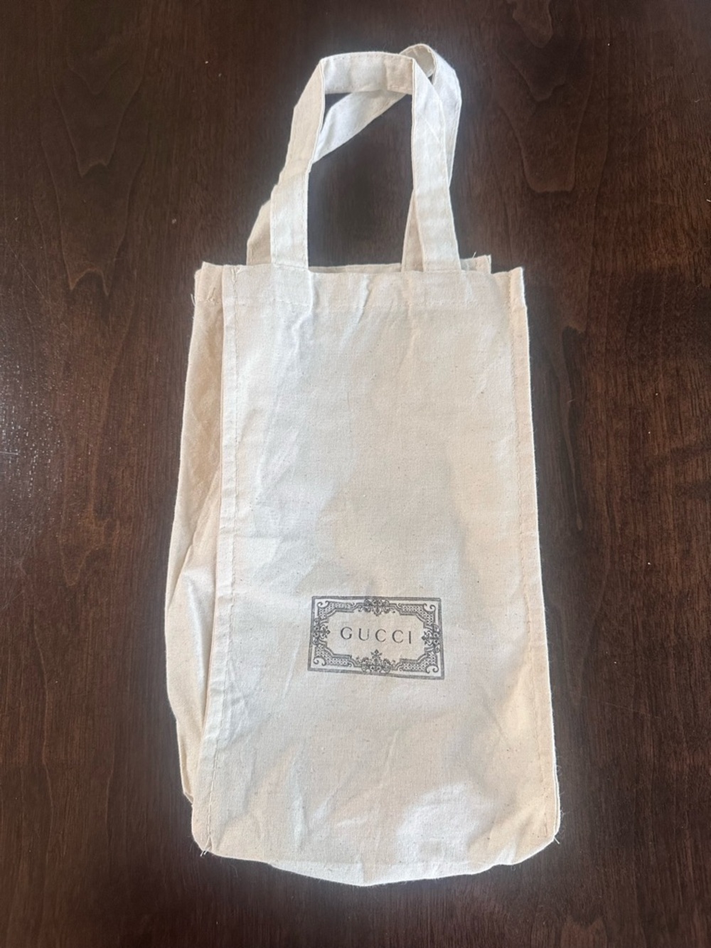 Gucci Canvas Shoe Dust Bag With Handles